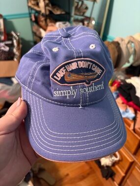 Simply Southern Blue 'Lake Hair Don't Care' Hat